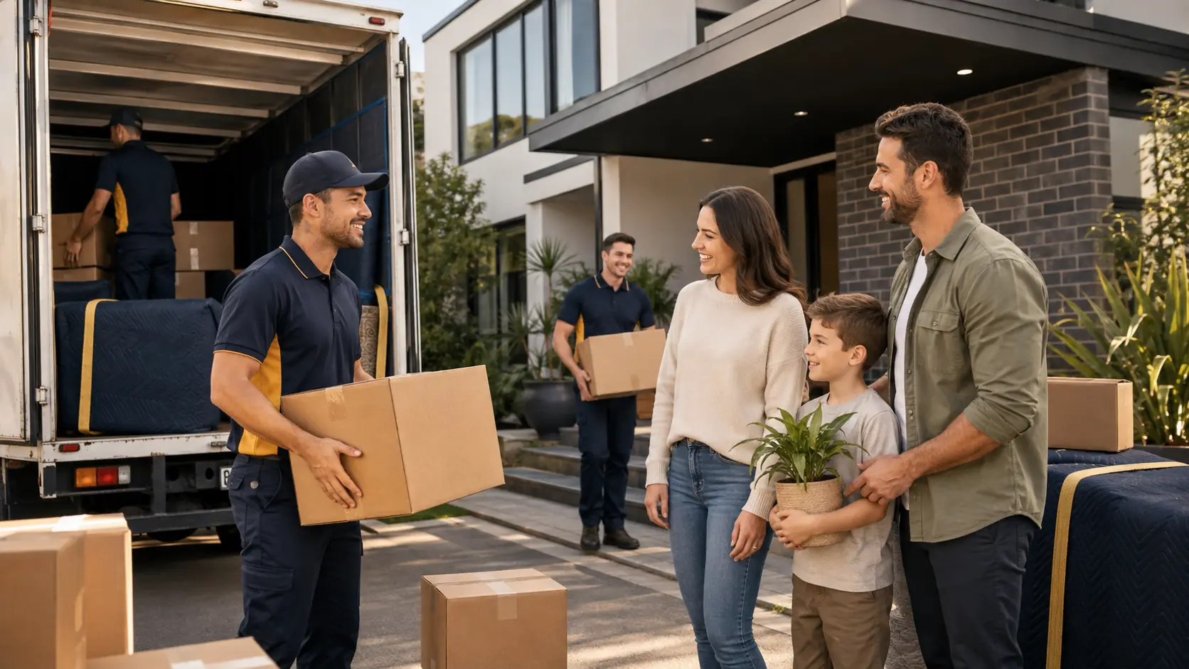 Hafiza Movers helping a Melbourne family move house